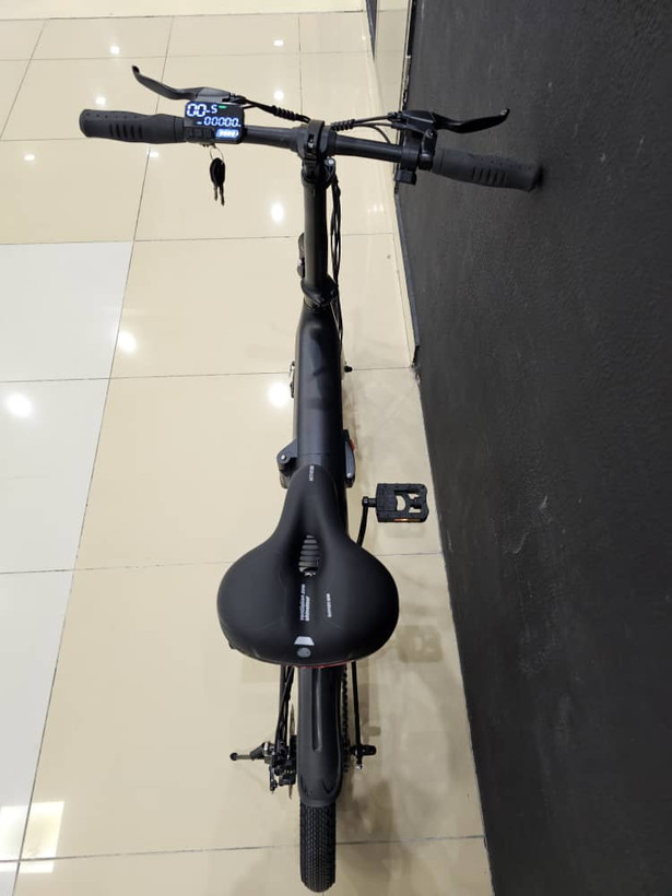 دوچرخه برقی تاشو الومنیومی WINNER مدل E bike رنگ مشکی باتری لیتیوم