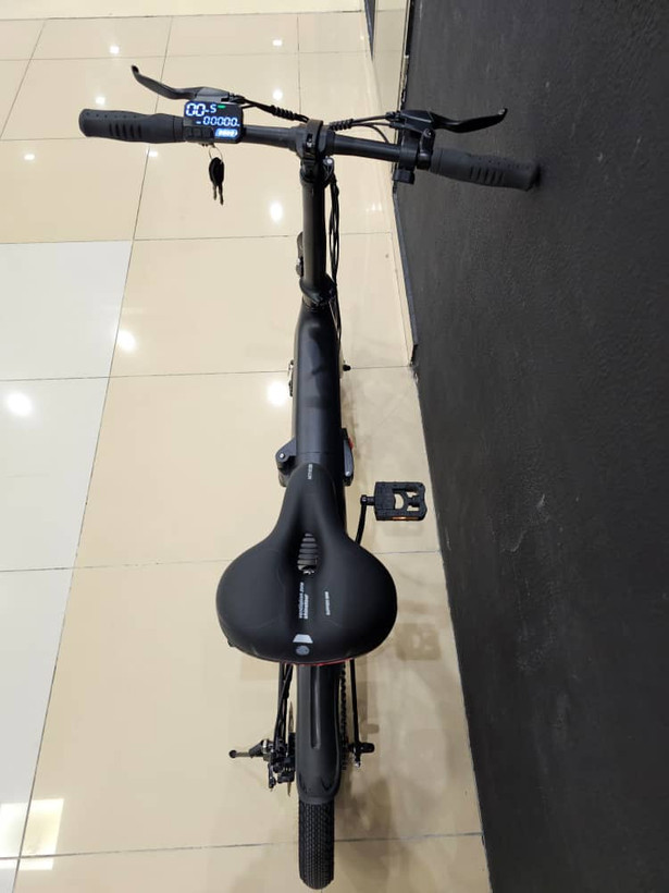 دوچرخه برقی تاشو الومنیومی WINNER مدل E bike رنگ مشکی باتری لیتیوم