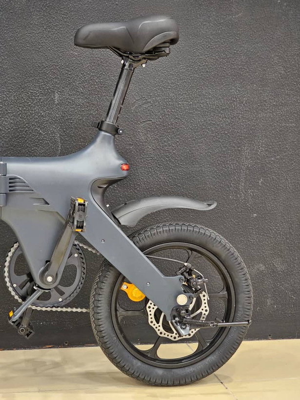 دوچرخه برقی تاشو الومنیومی WINNER مدل E bike رنگ خاکستری باتری لیتیوم