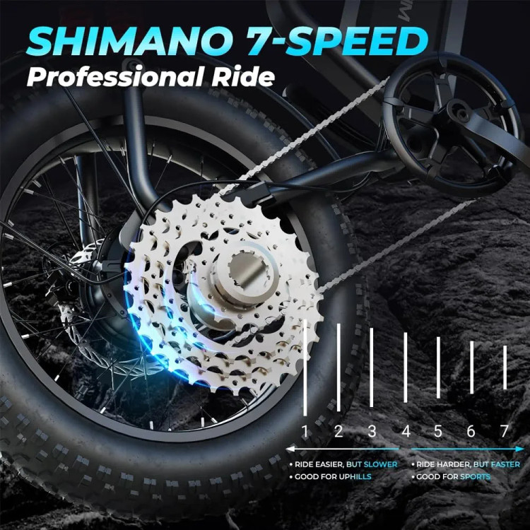 دوچرخه برقی آفرود دنده ای WIND HORSE مدل V8 PRO موتور ۸۰۰ وات (استاندارد انگلیس)