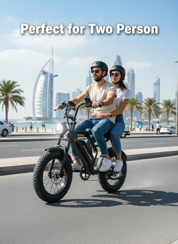 دوچرخه برقی آفرود دنده ای WIND HORSE مدل V8 PRO موتور ۸۰۰ وات (استاندارد انگلیس)